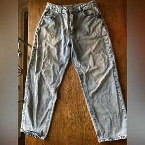 Straight Leg Jeans w/ Waist Adjusting Cinch